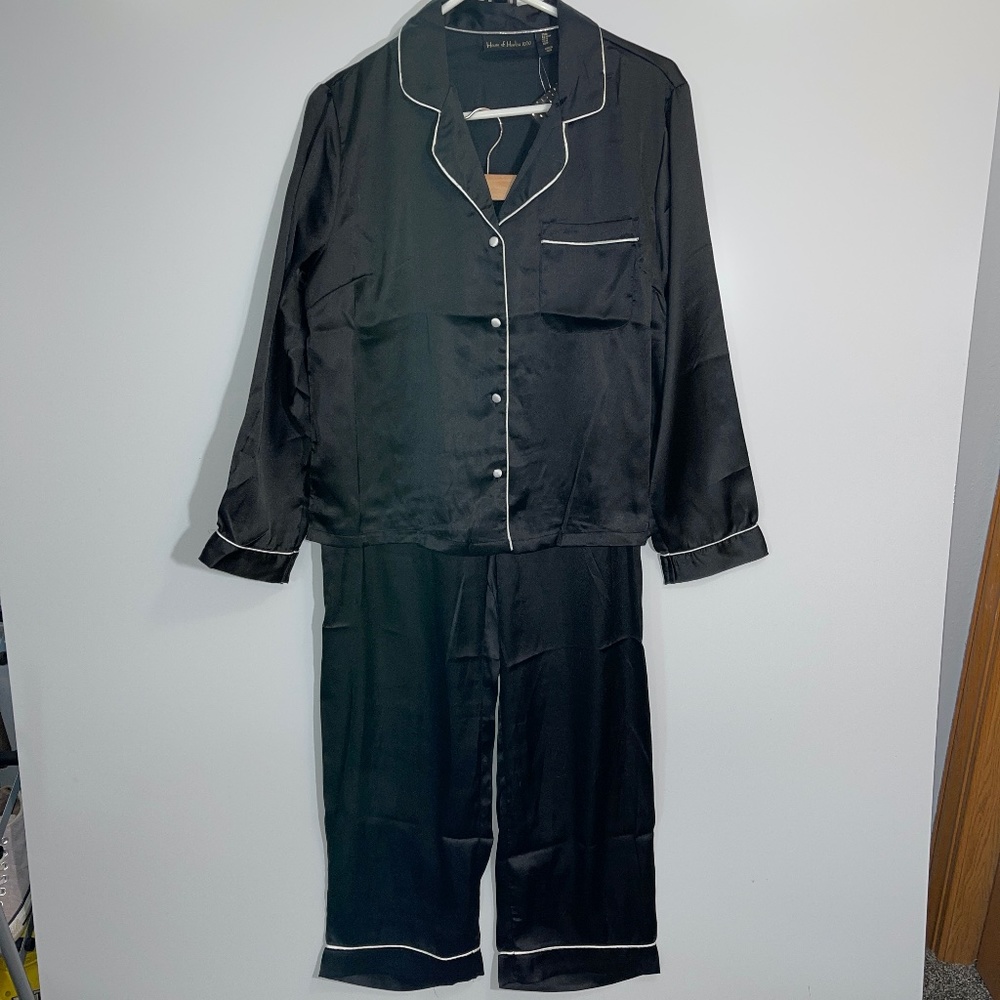 House‎ of Harlow 1960 NWT Black Pajama 3-Piece Set Size Medium